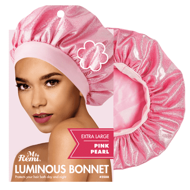 Ms. Remi Luminous Bonnet XL: 1Pc Women's Sleep Cap, Pink