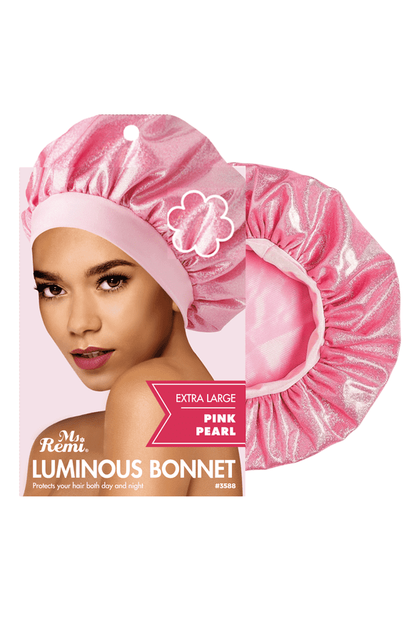 Luminous XL Pink Bonnet Cap for Women
