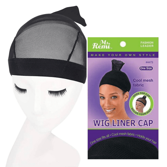 Ms. Remi Stretchy Black Wig Liner Cap for Adults - One Size