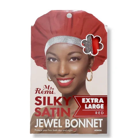 Ms. Remi by Annie Silky Satin Jewel Bonnet- EXTRA LARGE
