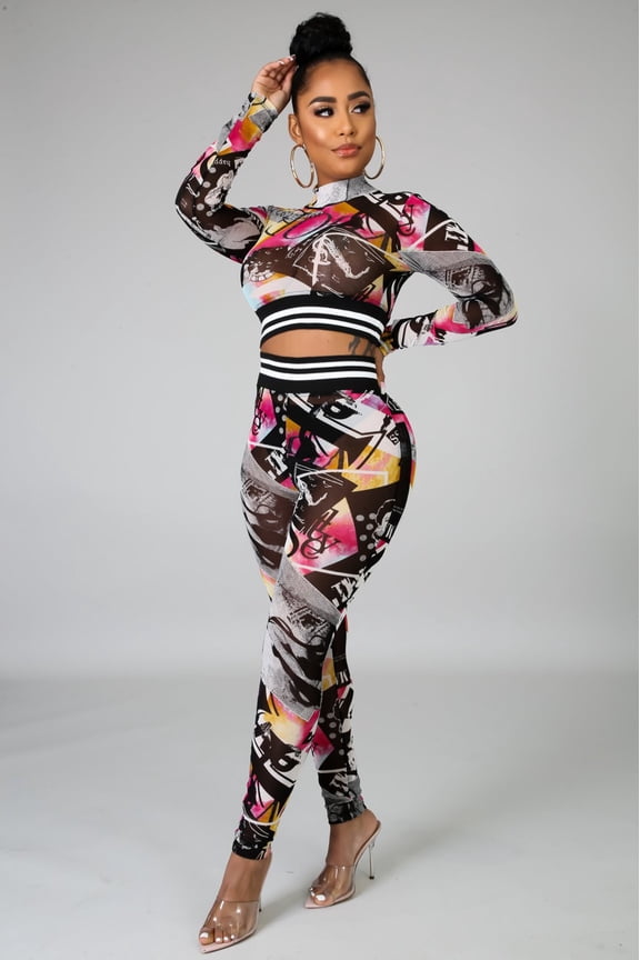 Ms. Thang Mesh Pant Set