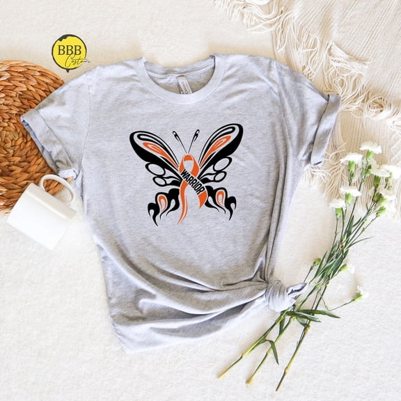 Ms Warrior Butterfly Shirt: Multiple Sclerosis Awareness Tee TSHIRT All Size S-5XL