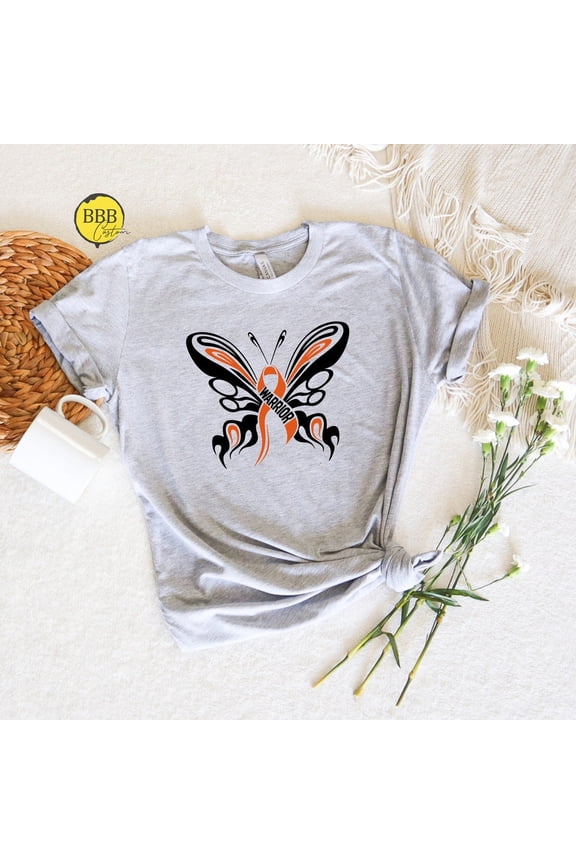 Ms Warrior Butterfly Shirt: Multiple Sclerosis Awareness Tee TSHIRT All Size S-5XL