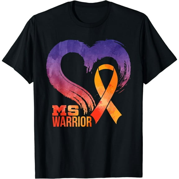 Ms Warrior Heart Multiple Sclerosis Awareness Month T-Shirt