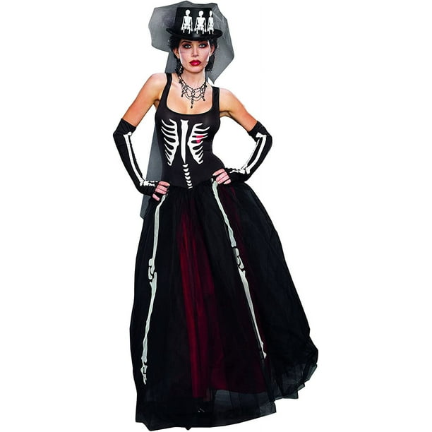 Ms. bones costume dreamgirl black S - Walmart.com