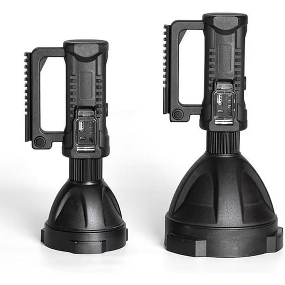 Ms32 Flashlight 200000 Lumens, Super Bright LED Searchlight with Tripod, Handheld Spotlight for Camping, Spotlight, Multifunctional Night Fishing Camping Light, Worlds Brightest Flashlight (Small)