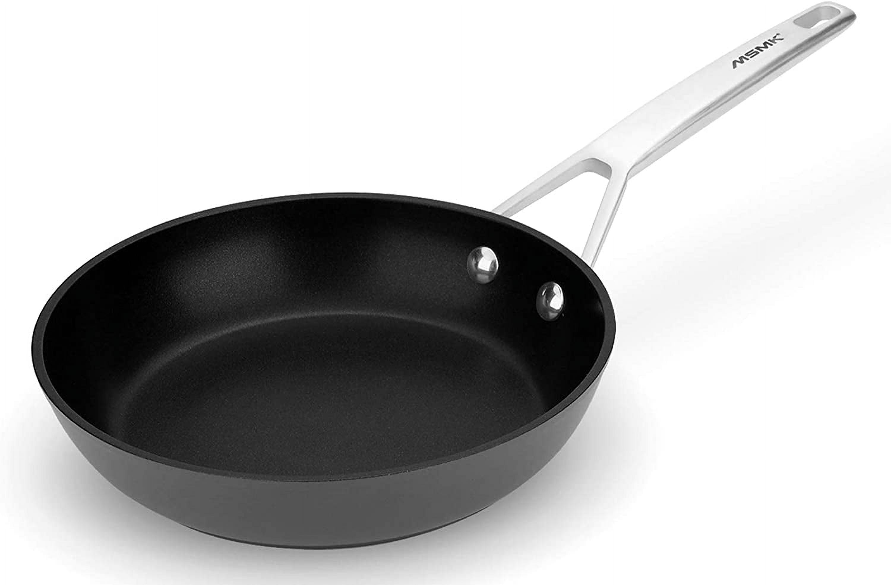 MsMk Small Egg Pan,8 1/2 inch Titanium and Ceramic Nonstick Omelette Pan,Small Frying Pan Safe for Induction,Scratch-resistant,Oven Safe to 700°F