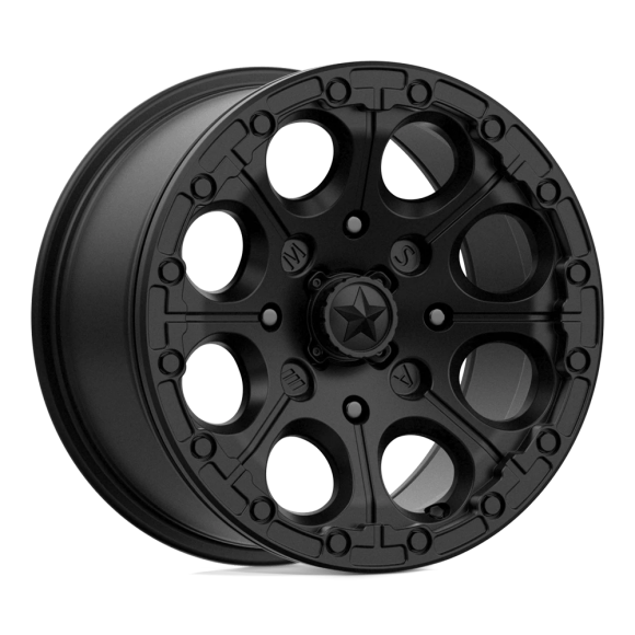 Msa Offroad Wheels M44 Cannon Beadlock 14X7 4X110 10Et 84.1Cb Satin Black Wheel