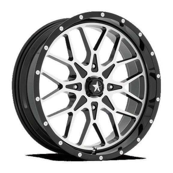 Msa Offroad Wheels M45 18X7 4X110 False 112Cb Gloss Black Machined Wheel