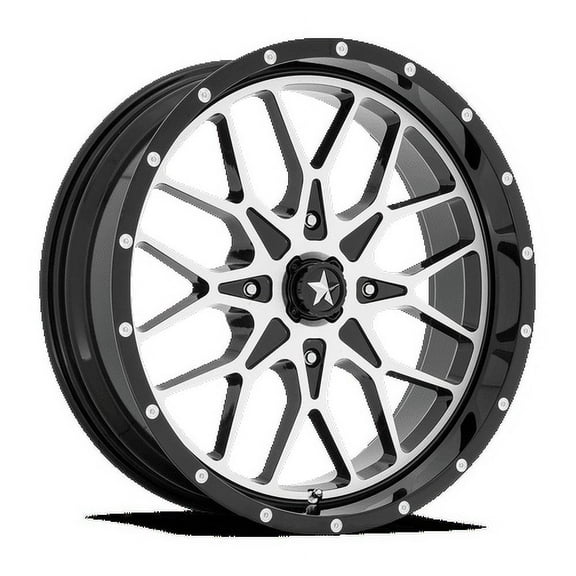 Msa Offroad Wheels M45 22X7 4X156 False 115.1Cb Gloss Black Machined Wheel