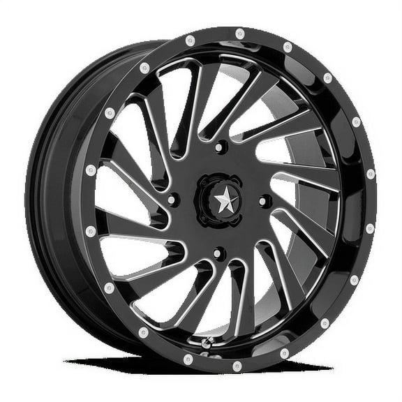Msa Offroad Wheels M46 18X7 4X156 False 112Cb Gloss Black Milled Wheel