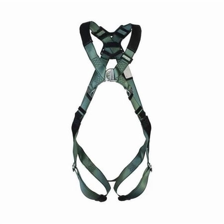 MSA 454-10197207 Back, Chest & Hip D-Rings, Tongue Buckle Leg Straps V-Form Harness, Standard