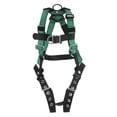 thumbnail image 1 of MSA 454-10197207 Back, Chest & Hip D-Rings, Tongue Buckle Leg Straps V-Form Harness, Standard, 1 of 9