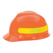 Hard Hat, V-Gard, Polyethylene, 4 Point Ratchet, Type 1, Class E, Orange 10102193
