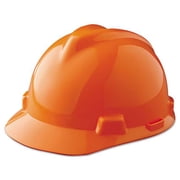 V-Gard  Slotted Hard Hat Cap, Fas-Trac  III Suspension, Hi-Viz Orange