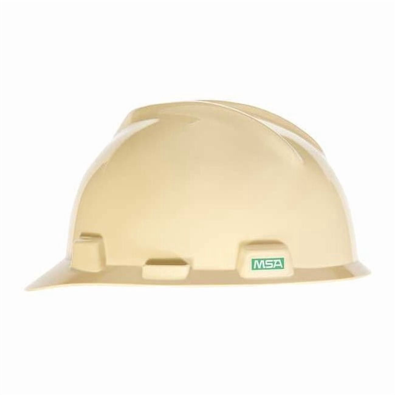 V-Gard Slotted Cap, HDPE, Fas-Trac III Suspension, Type I, Class E, Light Buff (10.6in L x 17.3in W)