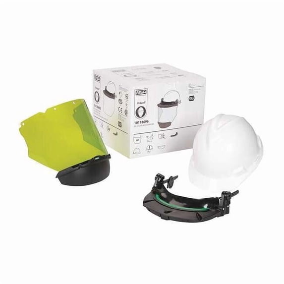 V-Gard Accessory Arc Kit, White, For Slotted Caps w/Chin Protector
