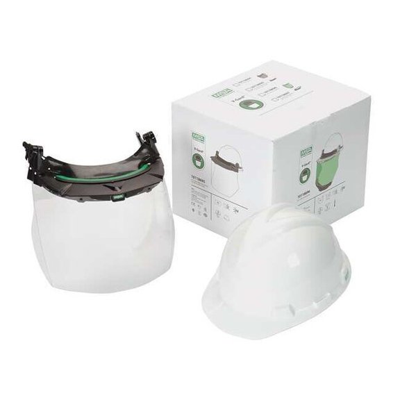 Hard Hat, V-Gard(R), Polyethylene, 4 Point Ratchet, Type 1, Class E, White