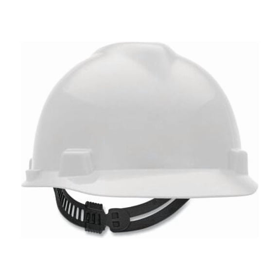 V-Gard® Slotted Hard Hat Cap, Staz-On® Suspension, White