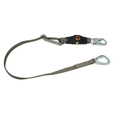 Msa Safety Shock-Absorbing Lanyard,Gray 10193943