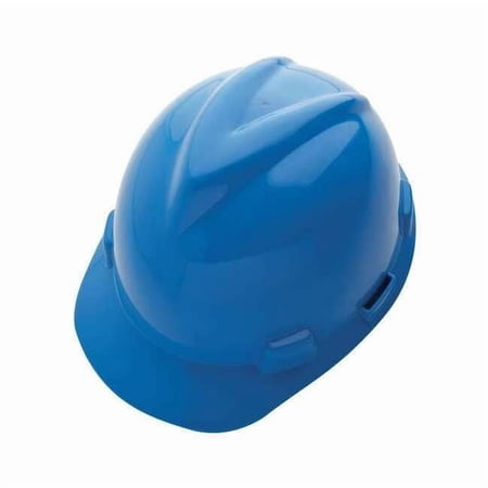 Msa Safety Hard Hat,Type 1, Class E,Ratchet,Blue 10150221