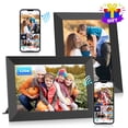 thumbnail image 1 of Msake 2 Pack 32GB Digital Picture Frame WiFi, 10.1 Inch IPS Touch Screen Smart Photo Frames, Cloud Smart Photo Frames Send Photos/Videos via Free App from Anywhere, Auto-Rotate, Great Gift!, 1 of 12