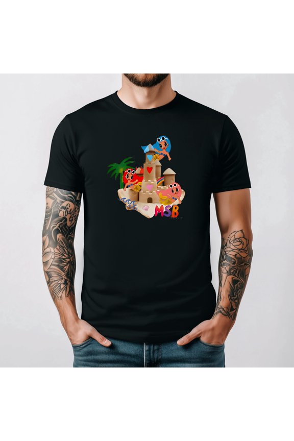 Msb Forever Sandcastle With A Beach And Ocean Fun Unisex T-Shirt up to 5XL