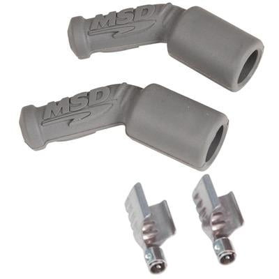 MSD 45 Degree Plug Boots & Terminals - LS1 (2pk) MSD 45 Degree Plug Boots & Terminals - LS1 (2pk)