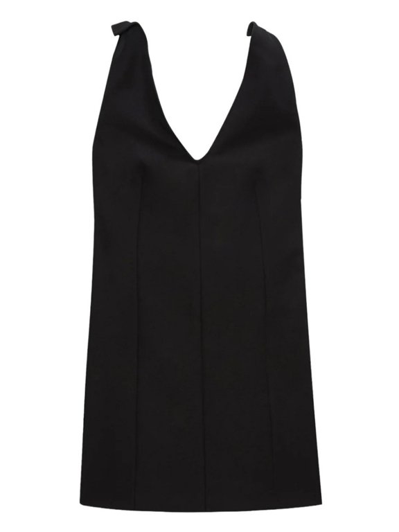 Black Structured Mini Corset Dress (Women's)