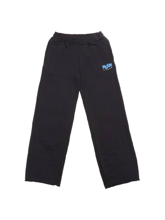 Boys Nero / Black Logo Embroidered Fleece Pants, Size 4