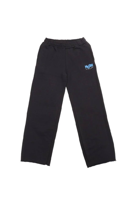 Boys Nero / Black Logo Embroidered Fleece Pants, Size 4