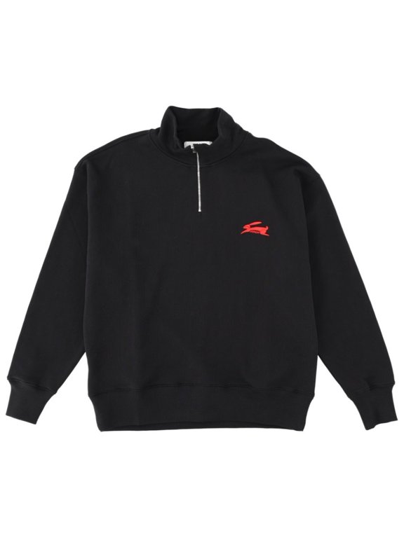 Half-Zip Black Graphic Sweatshirt (Men's)