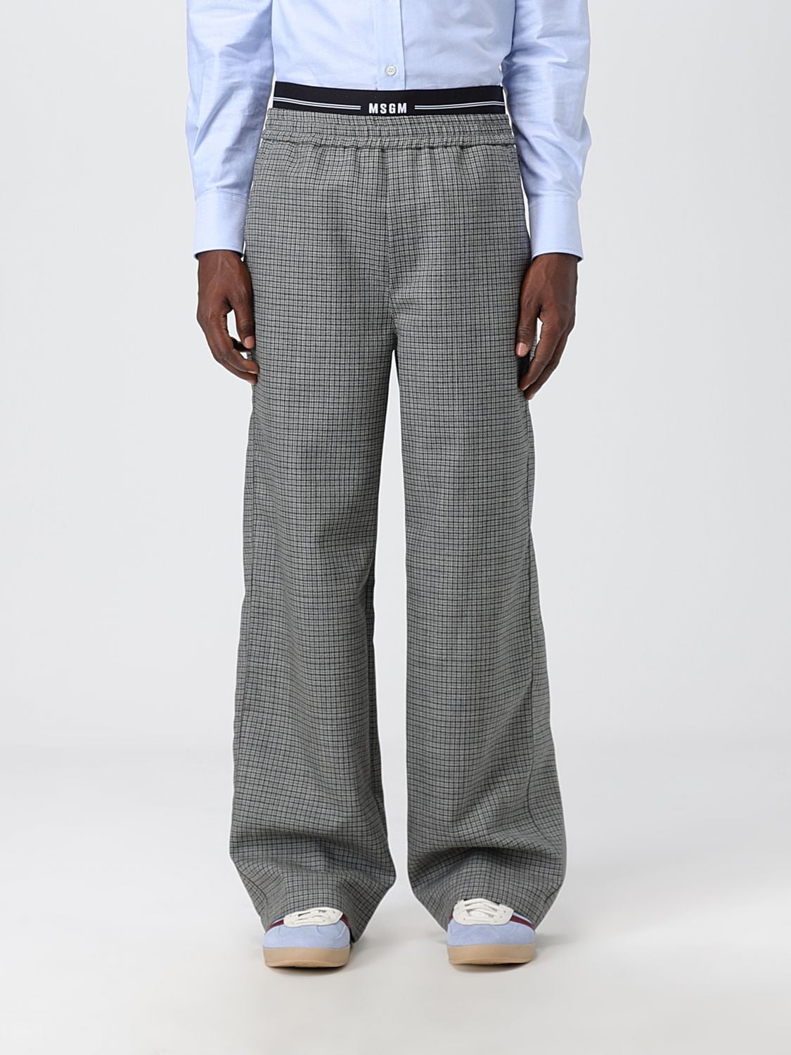 Msgm Pants Men Grey Men - Walmart.com