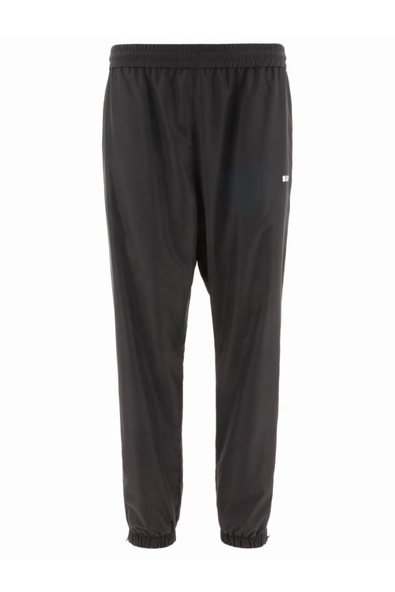 Relaxed Fit Black Joggers With Mid-Rise Waist (Men's)