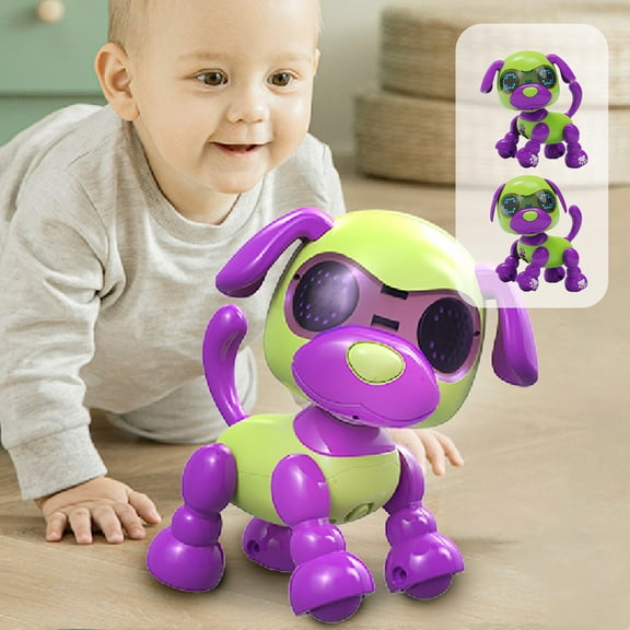 Msgweeeg 4 Year Old Girl Gifts Children Intelligent Robot Dog Early Learning Toys, Touched Sensor Lights Recording Educational Toys, Electronic Pet Gifts for Boys and Girls Gift for 5 Year Old Girl