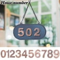 thumbnail image 1 of Msgweeeg Address Signs for Houses Address Numbers Modern House Numbers Mailbox Numbers 0-9 Self-Adhesive Street Door Home Address Metal Numbers for Outside Or Inside Signs Easy Install, 1 of 10