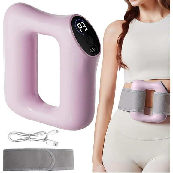 Msgweeeg Adjustable Multi Functional Body Fascia Massage Ring 5 Speed Resistance Rechargeable Portable Exercise Hoop Core Toning Stretch Recovery Flexibility Home Gym Fitness Therapy