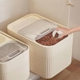 thumbnail image 1 of Msgweeeg Airtight Pet Food Storage Container Large Capacity Dry Food Bin with Measuring Cup Sealed Lid for Dog Treats Cat Food and Freshness Organization, 1 of 2