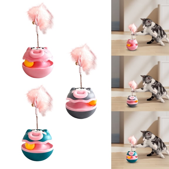Msgweeeg Cat Interactive Toys Gifts for Cats Pet Tumbling Cats Toy Amusing Cats Kitty Entertainment Tool With Designs for Scratching Furniture Prevention