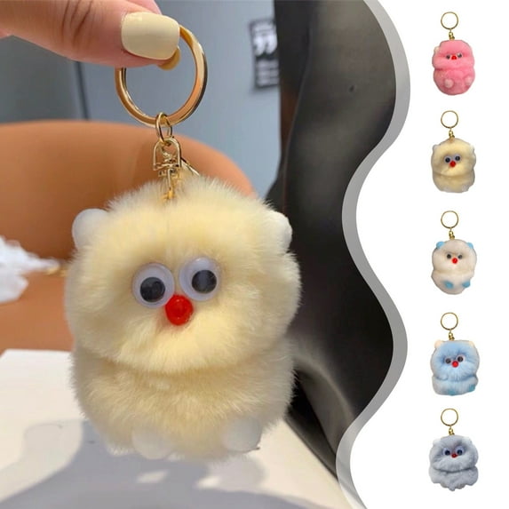 Msgweeeg Backpack Keychains Cute Keychain Gifts for Her Cute Little Owl Car Keychain Pendant High Grade Plush Schoolbag Pendant Birthday Gift To Give You A Different Experience