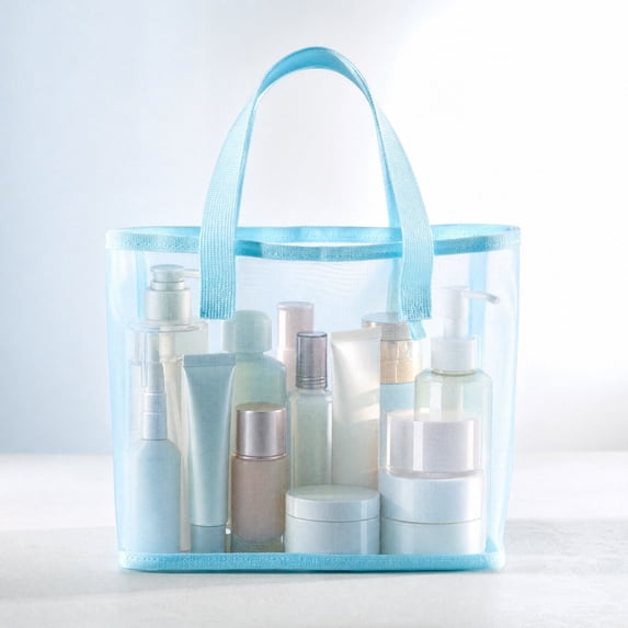 Msgweeeg Bags Toy Storage Bags Nylon Mesh Makeup Bag Portable Travel Cosmetics Storage Bag Mesh Wash Storage Bag