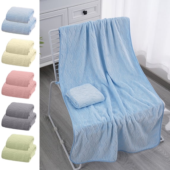 Msgweeeg Bath Towel Bath Towels Extra Large Bath Towel Set Of 2 Oversized Bath Sheet Super Soft Absorbent Bathroom Towel Set Microfiber Dry Shower Towel for Hotel Bath Gym for Beach and Camping
