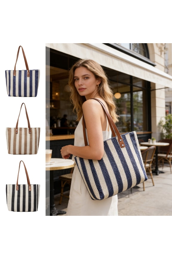 Beach Bags Pool Bag Shoulder Bag Weaving Crafts Shoulder Bag Underarm Bag Leisure Travel Storage Handbag Large Capacity Multifunctional Commuting Handbag