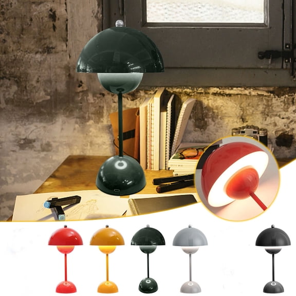 Msgweeeg Bedside Lamp Small Table Lamp Danish Flower Bud Table Lamp Wedding Room Bedroom Desk Decoration Lamp Bedside Lamp Rechargeable