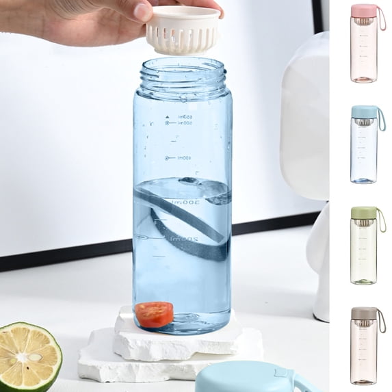 Msgweeeg Bottle Bottle Water Bottle Sports Water Bottle 16.9 Ounce Labeled Motivational Bottle 500ml Portable Leak Proof Sports Water Bottle Suitable for Outdoor Fitness In Women's Gyms