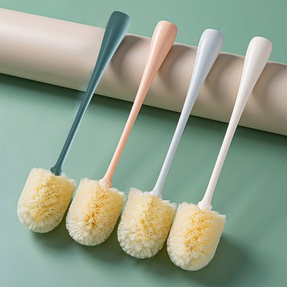 Msgweeeg Bottle Cleaner Brush Set Bottle Brushes for Cleaning Portable Soft Rubber Cup Brush for Household Cleaning Detachable Cleanliness Kitchen Bottle Baby Bottle Washer Long 10.24 Inches