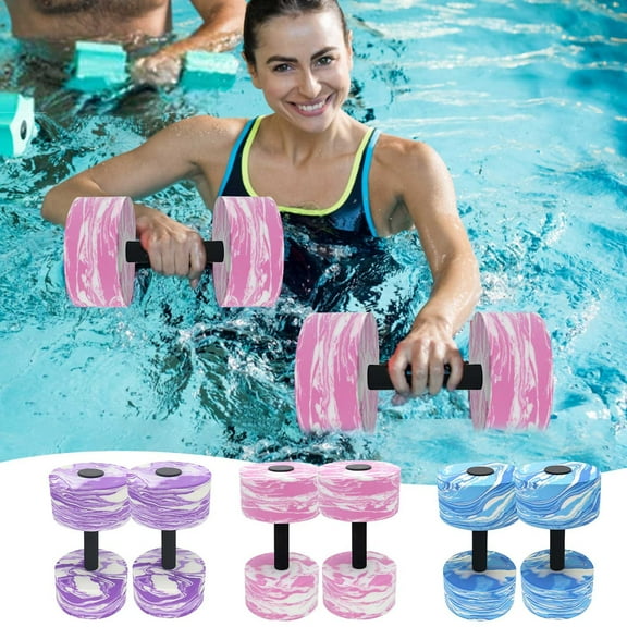 Msgweeeg Buoyancy Floating Dumbbell Set 2pcs Water Yoga Fitness Equipment Foam Aquatic Exercise Tool for Swimming Rehabilitation and Water Physical Therapy Sports