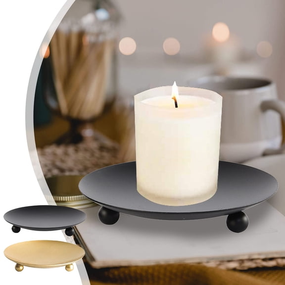 Msgweeeg Candlestick Holders Christmas Indoor Decorations Gift Aroma Candle Base Candle Accessories Wedding Christmas Decoration Candlelight Dinner Romantic Christmas