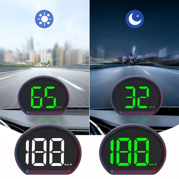 Msgweeeg Car HUD Head Up Display Smart GPS Speedometer HD Head Up Device Gift for Anniversary, Birthday, Christmas