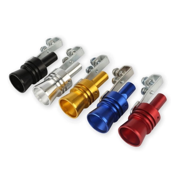 Msgweeeg Car Modified Turbine Whistle Exhaust Pipe Microphone Simulator Tail Throat Whistle Motorcycle Vehicle Sports Accessory Realistic Sound Universal Easy Install Durable Build